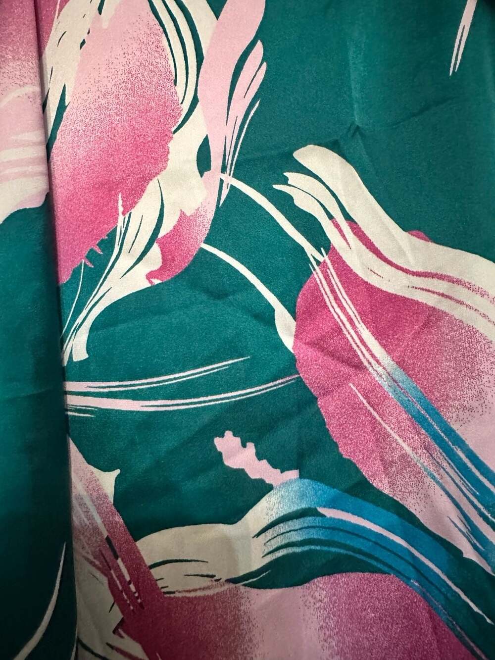 Stars Above Teal Floral V-Neck Slip Dress Nightgown XL - Picture 3 of 6